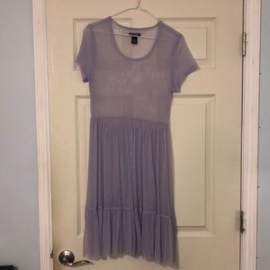 Lavender Purple Midi Dress